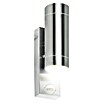 Starlux LED-Außenwandleuchte Dundee (6 W, 6 x 9,5 x 22 cm, Silber, IP44, Anzahl Leuchtmittel: 2 Stk., Bewegungsmelder) | BAUHAUS