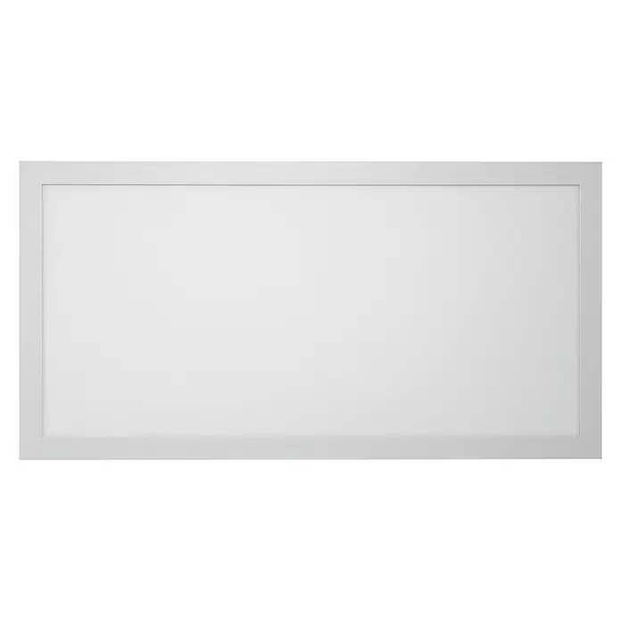 Ledvance Smart+ WiFi LED-Panel Planon Frameless - 28 W, Weiß - Das Bild zeigt eine rechteckige, weiße LED-Panel-Leuchte mit einem schmalen Rahmen vor einem schwarzen Hintergrund. Sie ist ideal für Büros und Wohnräume.