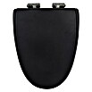 WC-SITZ MISTRAL SCHWARZ MDF M.ABSENKAUT.