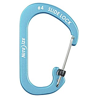 Nite Ize Mosquetón Slide Lock (81 x 52 mm, Resistencia a la tracción: 33 kg)