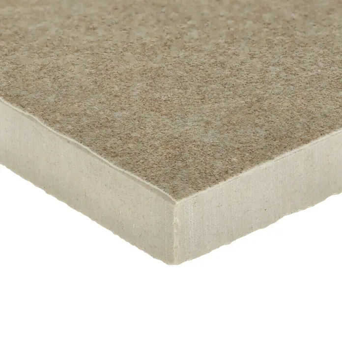 Feinsteinzeugfliese Jade Stone - 30 x 60 cm, Beige, Matt - Nahaufnahme einer beigen Keramikfliese. Ideal für Böden und Wände, robust und stilvoll.