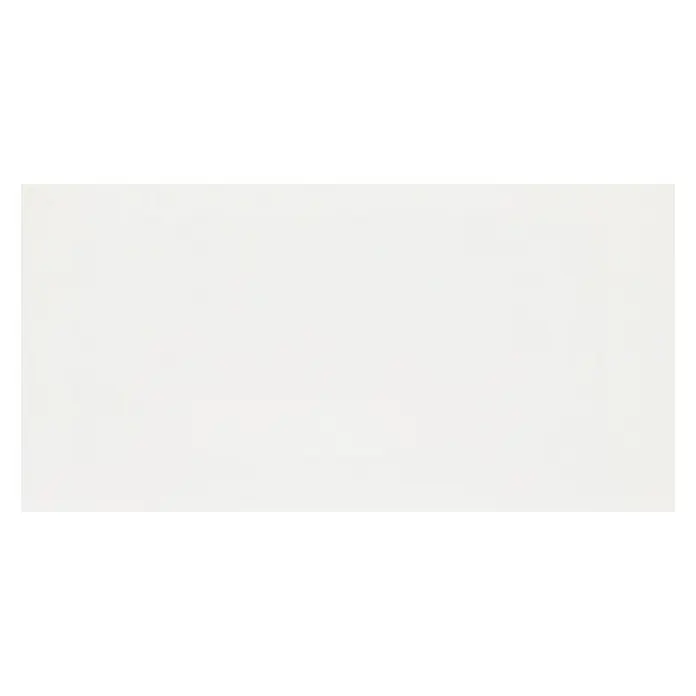 Wandfliese Objekt - 30 x 60 cm, Weiß, Matt - Eine Nahaufnahme eines schlichten, weißen Produkts, das sich durch seine saubere Ästhetik und Vielseitigkeit auszeichnet. Ideal für minimalistische Designs.