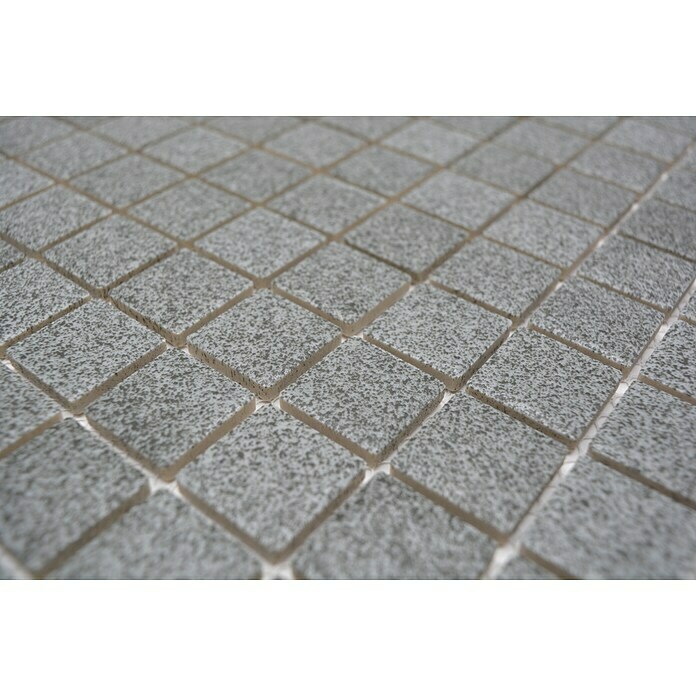 Mosaikfliese Quadrat AT 900 (33 x 30,2 cm, Grau, Matt)