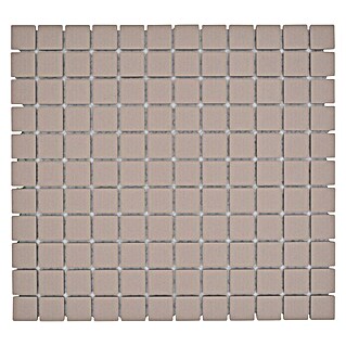 Mosaikfliese Quadrat Uni CU 040 (32,6 x 30 cm, Beige, Matt)