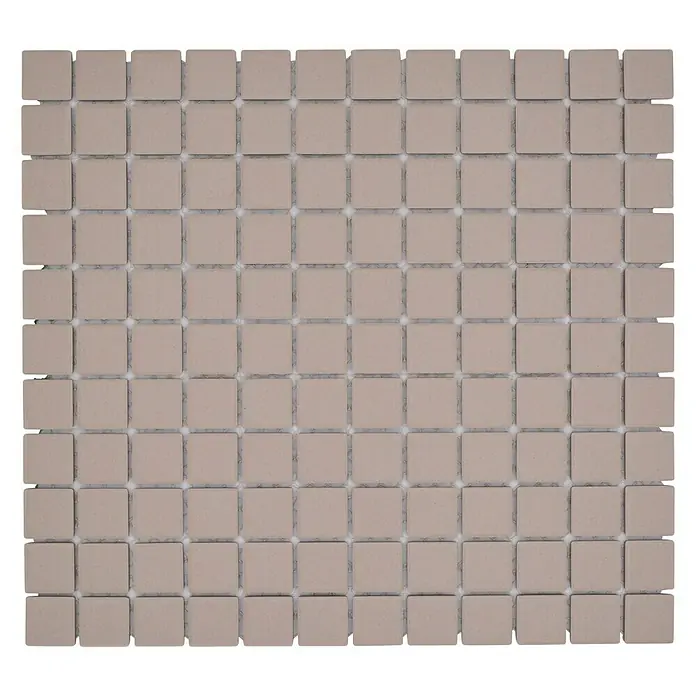 Mosaikfliese Quadrat Uni CU 040 - 32,6 x 30 cm, Beige, Matt - Beige Mosaikfliesen: Quadratische Fliesen, ideal für Badezimmer und Küchen. Vielseitiges Design für moderne und klassische Interieurs.