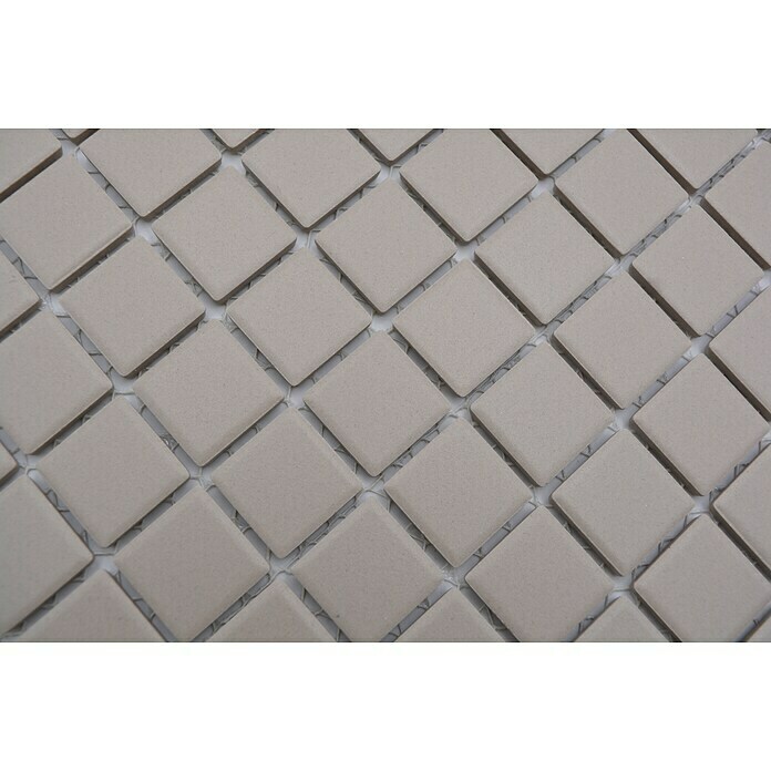 Mosaikfliese Quadrat Uni CU 040 (32,7 x 30,2 cm, Beige, Matt)