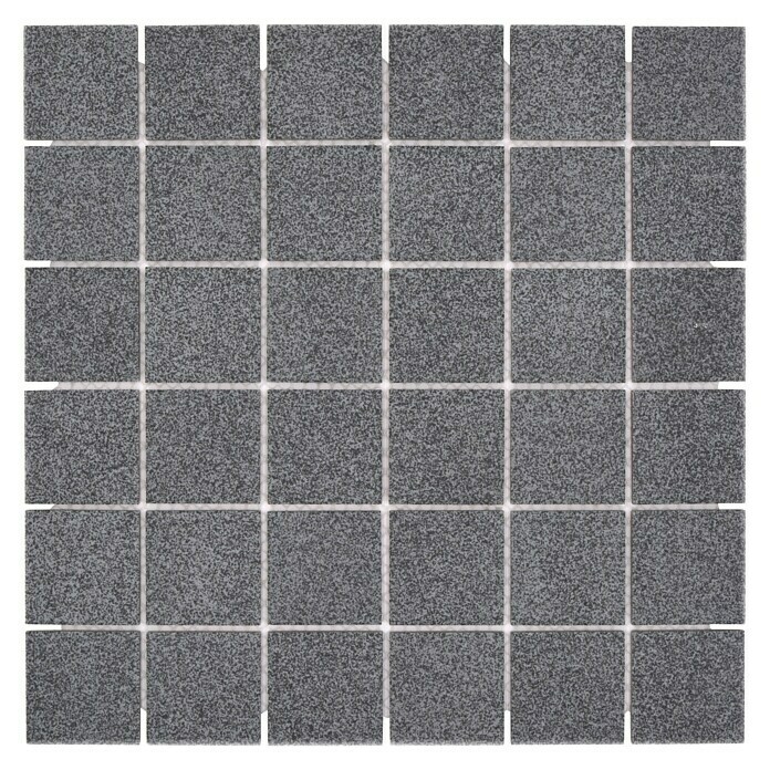 Mosaikfliese Quadrat Uni SAT 50930,6 x 30,6 cm, Grau, Matt Top View