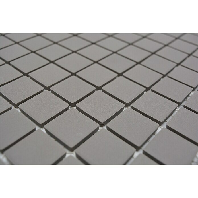 Mosaikfliese Quadrat Uni CU 030 (32,7 x 30,2 cm, Grau, Matt)