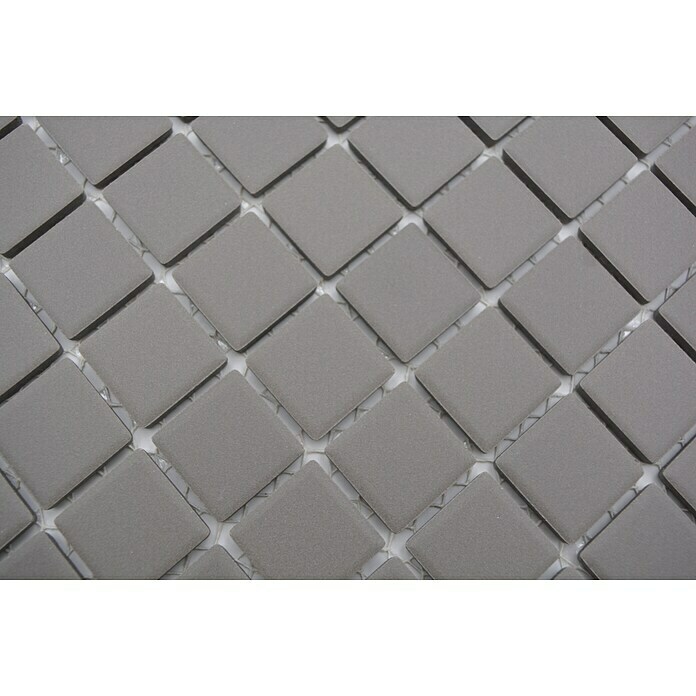 Mosaikfliese Quadrat Uni CU 030 (32,7 x 30,2 cm, Grau, Matt)