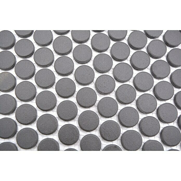Mozaik pločica Knopf Uni CU K289  (31,5 x 29,4 cm, Crne boje, Mat) | BAUHAUS