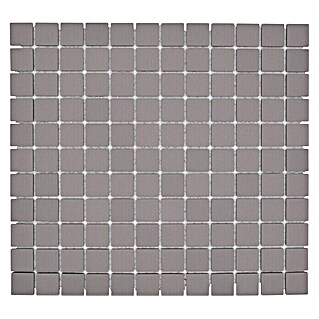 Mosaikfliese Quadrat Uni CU 000 (32,6 x 30 cm, Hellgrau, Matt)