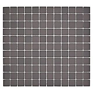 Mosaikfliese Quadrat Uni CU 050 (32,6 x 30 cm, Braun, Matt)