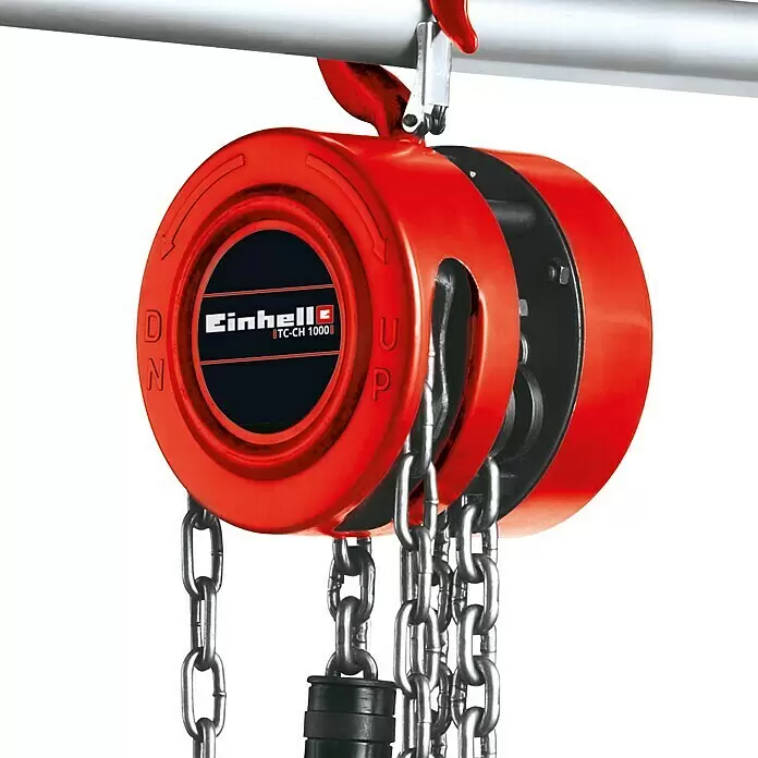 Einhell Flaschenzug - Tragkraft: 1.000 kg, Sicherheitsbügel - Detailaufnahme