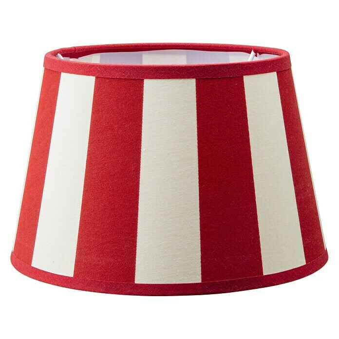 Home Sweet Home Sjenilo za svjetiljku (Ø x V: 20 x 13 cm, Crvene boje, Tkanina, Okrugli oblik)