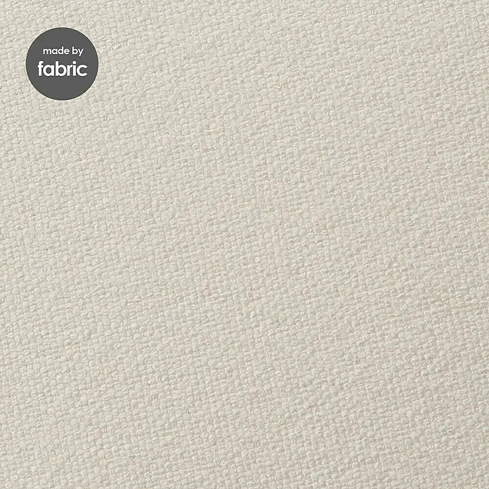 Home Sweet Home Lampenschirm Melrose - L x B x H: 20 x 20 x 14 cm, Warm White, Stoff, Eckig - Nahaufnahme eines cremefarbenen Stoffes mit einer feinen, strukturierten Oberfläche, ideal für Polsterarbeiten und Textilprojekte.