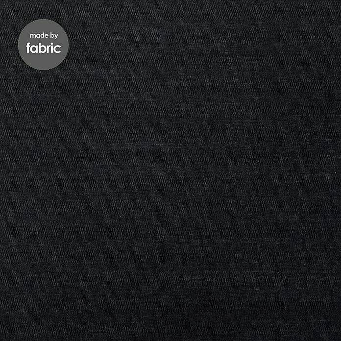 Home Sweet Home Lampenschirm Largo - L x B x H: 19 x 35 x 19 cm, Night Black, Stoff, Eckig - Abbildung eines schwarzen Stoffes mit feiner Textur, ideal für Bekleidung oder Heimtextilien. Vielseitig und elegant für verschiedene Anwendungen.