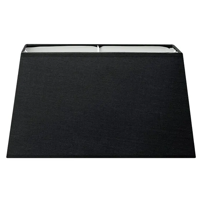 Home Sweet Home Lampenschirm Largo - L x B x H: 19 x 35 x 19 cm, Night Black, Stoff, Eckig - Ein rechteckiger, schwarzer Lampenschirm mit minimalistischem Design, ideal für eine moderne Beleuchtungslösung.