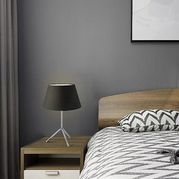 Home Sweet Home Lampenschirm Largo - Ø x H: 30 x 17 cm, Night Black, Stoff, Rund - Stimmungsaufnahme