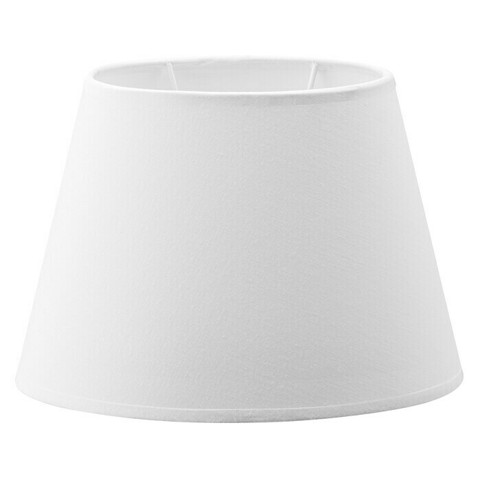Home Sweet Home Sjenilo za svjetiljku (Ø x V: 24 x 16 cm, Pure White, Tkanina, Ovalno)