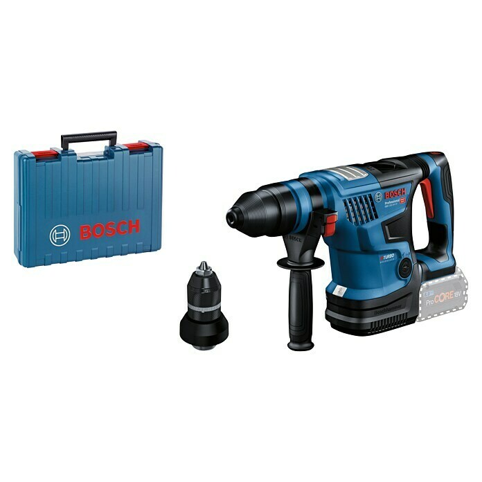 Bosch Professional Biturbo Akku-Bohrhammer 18V-34 CF18 V, Ohne Akku, Einzelschlagstärke: 5,8 J Diagonal View