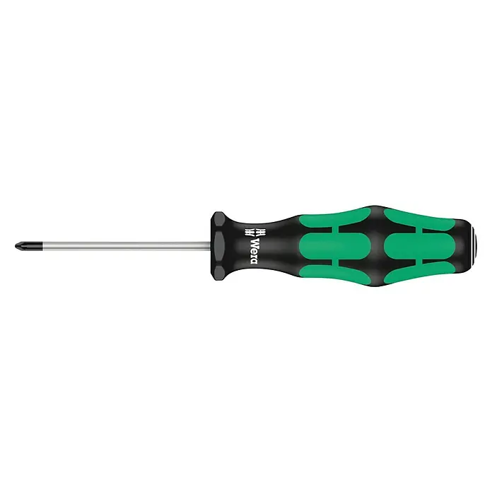 Wera Kraftform Plus Schraubendreher 355 - PZ 0, 60 mm - Kreuzschlitzschraubendreher von Wera: Ergonomischer Griff für komfortables Arbeiten, präzise Spitze für sicheren Halt.