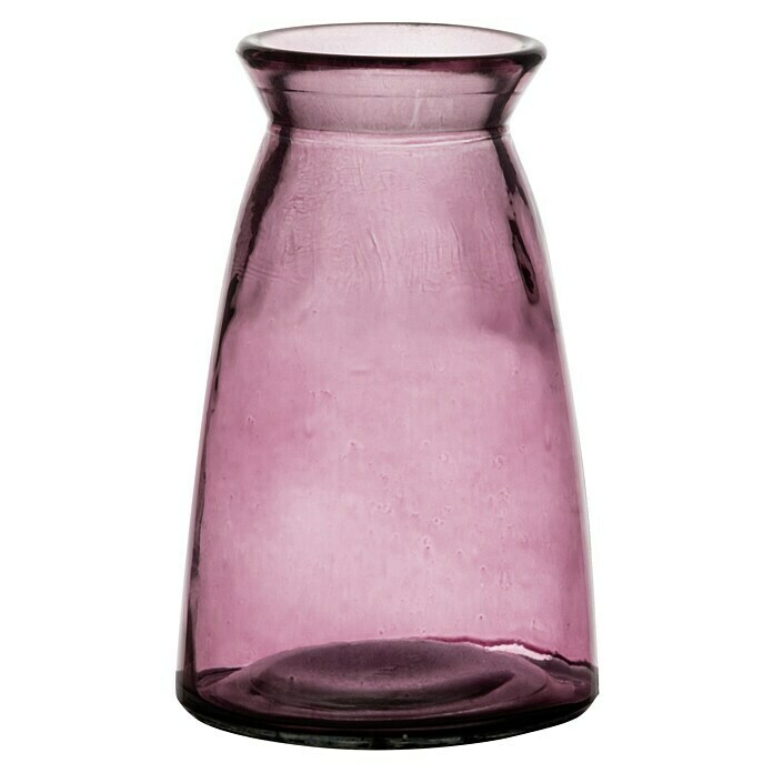 Vase Edwin (Ø x H: 9,5 x 14,5 cm, Glas, Pink) | BAUHAUS