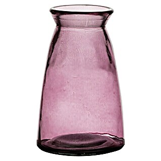 Vase Edwin (Ø x H: 9,5 x 14,5 cm, Glas, Pink)