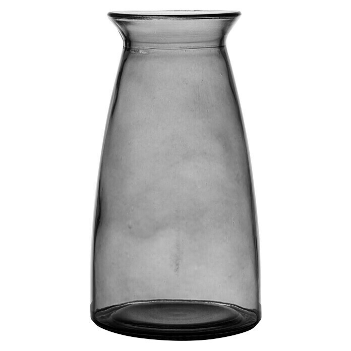 Vase Edwin (Ø x H: 12,5 x 23,5 cm, Glas, Grau) | BAUHAUS