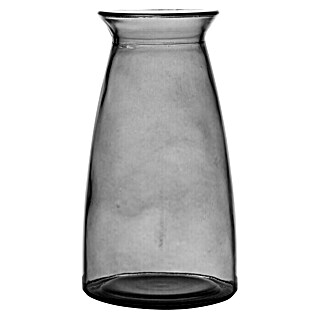 Vase Edwin (Ø x H: 12,5 x 23,5 cm, Glas, Grau)