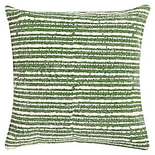 Kissen Vintage Stripe (Grün, 45 x 45 cm, 100 % Baumwolle)