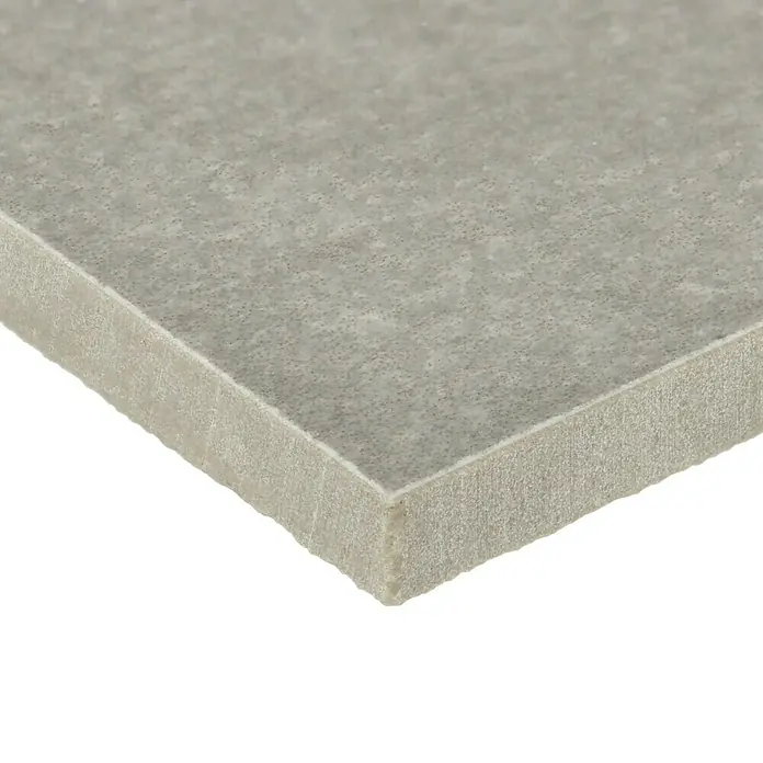 Feinsteinzeugfliese Arkety Slim - 59 x 120 cm, Grau, Matt - Nahaufnahme einer grauen Keramikfliese mit matter Oberfläche, ideal für moderne Innenräume.