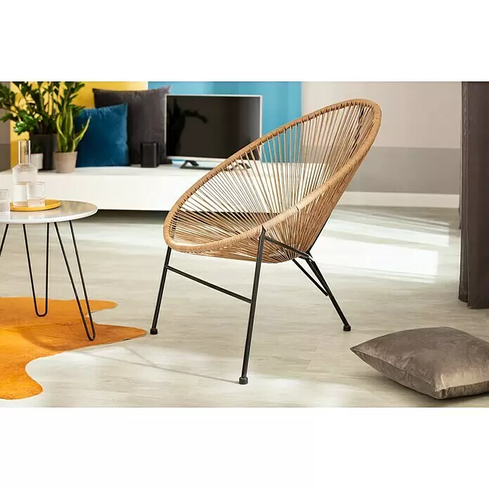 Wagner System Möbelfuß Hairpinlegs - Stahl, Höhe: 40 cm, Schwarz - Stimmungsaufnahme