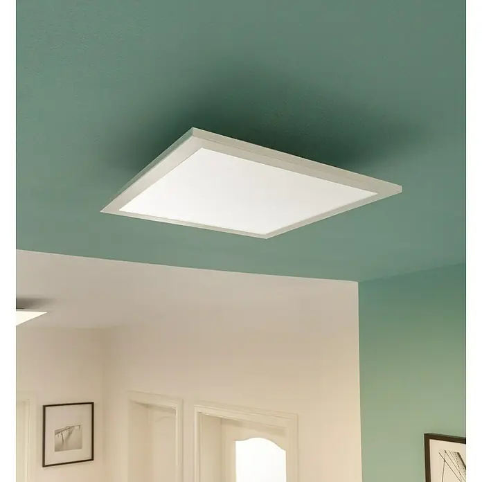 Tween Light LED-Panel RC-CCT-DIM - 18 W, L x B x H: 30 x 30 x 5 cm, Weiß, Mehrfarbig - Eine moderne, quadratische Deckenleuchte mit weißem Rahmen und hellem Licht. Sie bietet eine elegante und effiziente Beleuchtungslösung für jeden Raum.