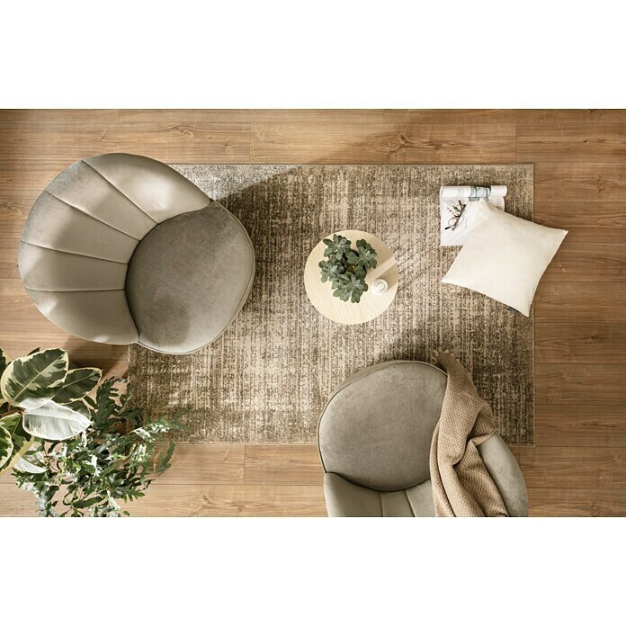 Sessel StellaL x B x H: 67 x 71 x 70 cm, 100 % Polyester, Taupe Mood Shot