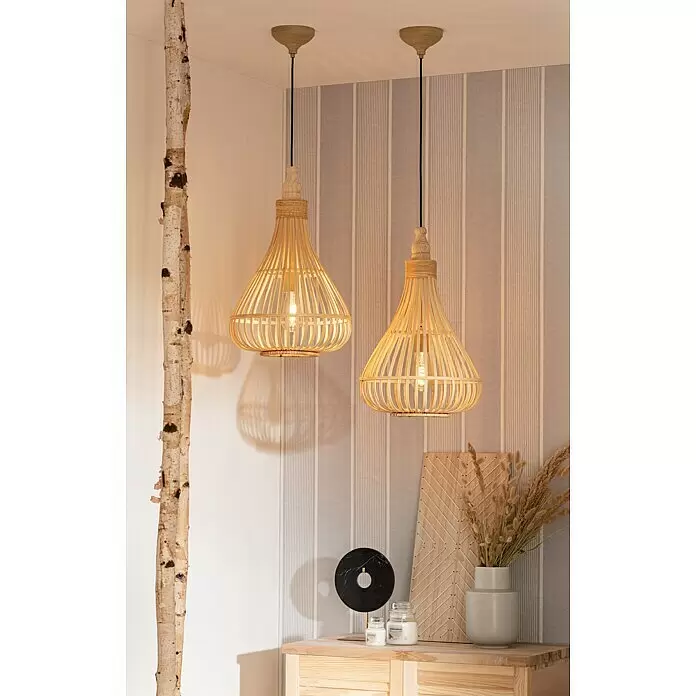 Eglo Pendelleuchte rund Amsfield - Ø x H: 350 mm x 110 cm - Stimmungsaufnahme