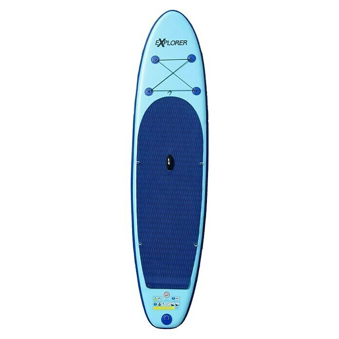 Explorer SUP-Board-Set 320L x B x H: 320 x 76 x 15 cm, Nutzlast: 130 kg, Blau, Aufblasbar View From Above