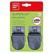 Swissinno SuperCat Mausefalle (Schlagfalle, Kunststoff, 2 Stk.)