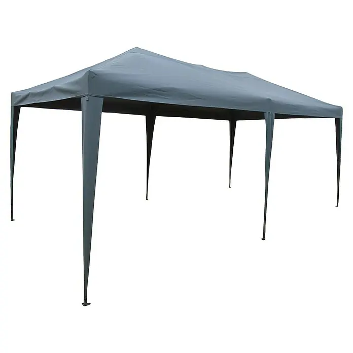 Outfit Faltpavillon Easy Up - B x T: 600 x 300 cm, Farbe Dach: Grau - Graues Pavillon mit stabilem Gestell, ideal für Gartenpartys oder als Schutz vor Sonne und Regen. Vielseitig und einfach aufzubauen.