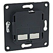 Peha Wandcontactdoos met USB 2-voudig, USB (Zwart) | BAUHAUS