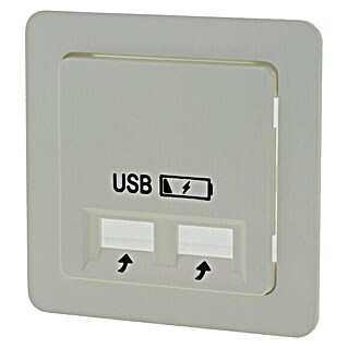 Peha Wandcontactdoos met USB Polarwit (Wit, Kunststof)