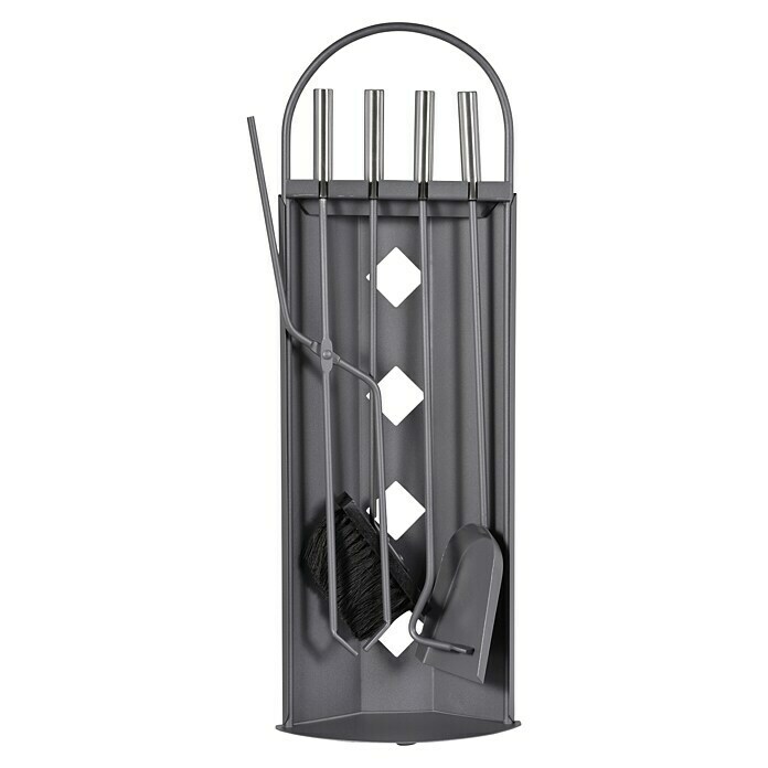 Firefix Kamingarnitur (5 -tlg., Höhe: 66 cm, Grau) | BAUHAUS