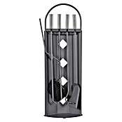 Firefix Kamingarnitur (5 -tlg., Höhe: 66 cm, Grau) | BAUHAUS