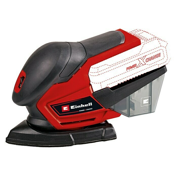 Einhell Power X-Change Akku-Multischleifer TE-OS 18/150 Li SoloOhne Akku, 18 V, 24.000 U/min Diagonal View