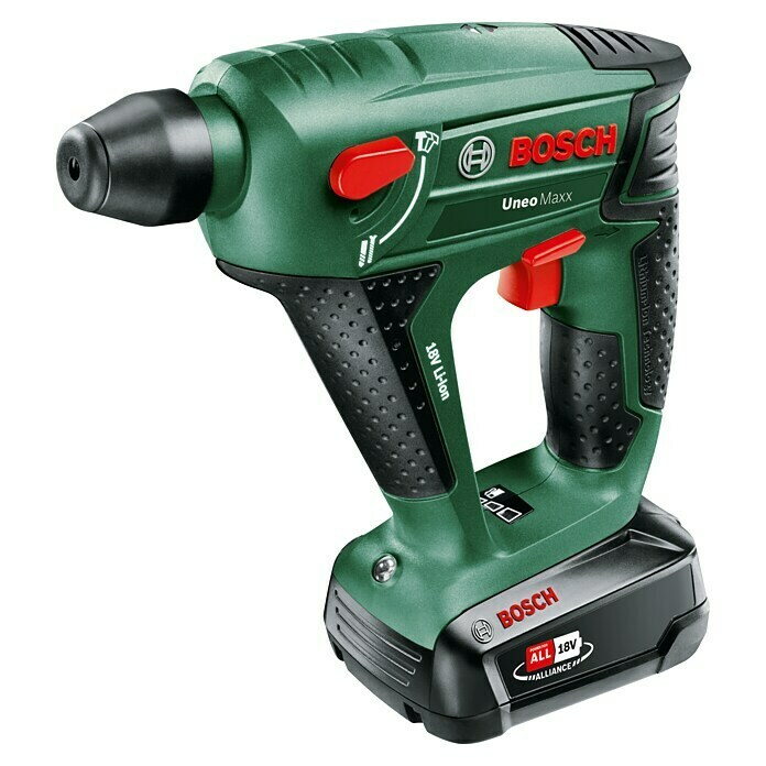 Bosch Power for All 18V Akumulatorsko vrtalno kladivo Uneo Maxx  (18 V, 1 baterija, 0,6 J) | 2248 - Akku Bohrhammer | BBDB - Bohrhämmer | BBD - Elektro WZ/Großmaschinen | BB - ElektroWZ/Großmaschinen | B - Werkz/Masch/Maschzubeh/Auto | BAUHAUS