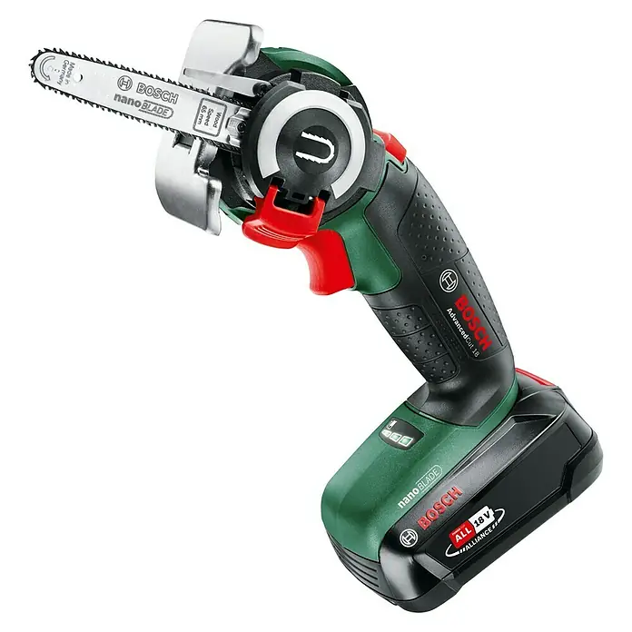 Bosch Power for All 18V Sierra NanoBlade AdvancedCut 18 - Número de revoluciones de marcha en vacío: 7.000 r.p.m., 18 V, 1 batería - Sierra inalámbrica Bosch AdvancedCut 18 NanoBlade, ideal para cortes de madera precisos.