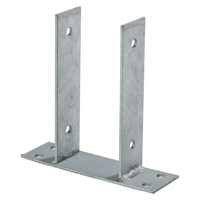 Stabilit U-Pfostenträger - 91 x 50 x 200 mm - Pfostenträger aus verzinktem Stahl mit Löchern zur Befestigung. Ideal für den Bau von Zäunen, Carports und anderen Holzkonstruktionen.