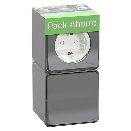 Schneider Electric Mureva Styl Conmutador y schuko pack