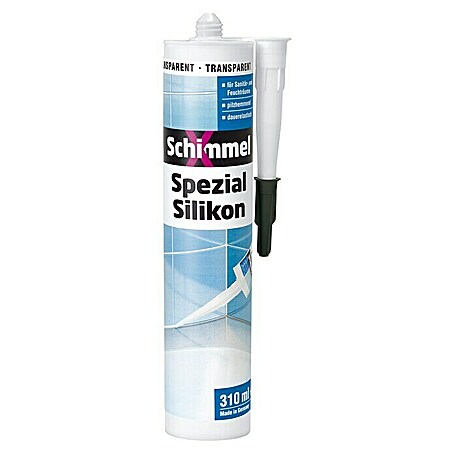 SchimmelX Silikon Spezial-Silikon (Transparent, 310 ml)