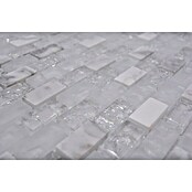 Mosaikfliese Crystal Mix XIC B1111 (30 x 28,5 cm, Weiß, Glänzend)