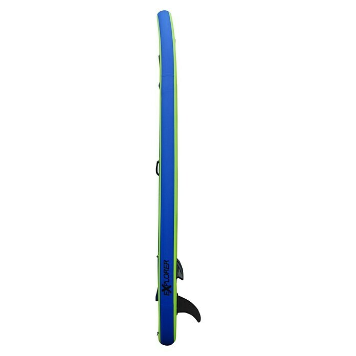 Explorer SUP-Board-Set 320L x B x H: 320 x 76 x 15 cm, Nutzlast: 130 kg, Grün, Aufblasbar Right Side View